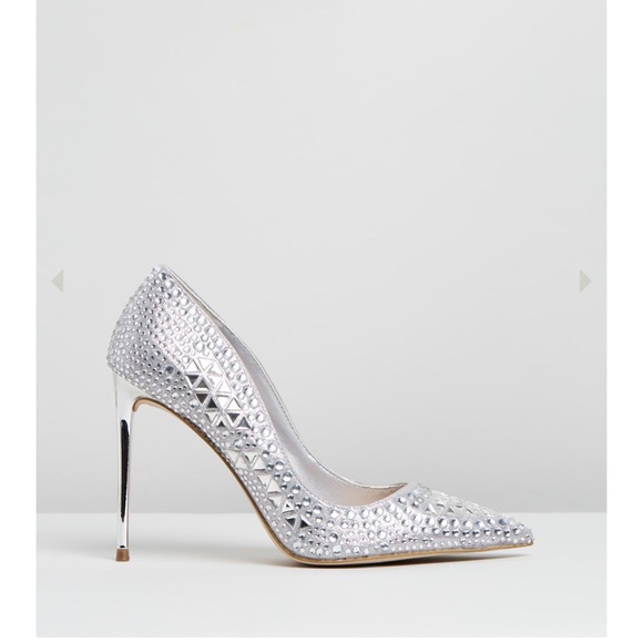 Steve Madden Vivid Size 7.5M bedazzled heel pumps - Picture 3 of 11